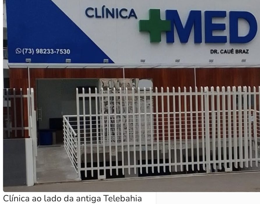 Fachada da Clínica Mais Med no centro de Ipiaú